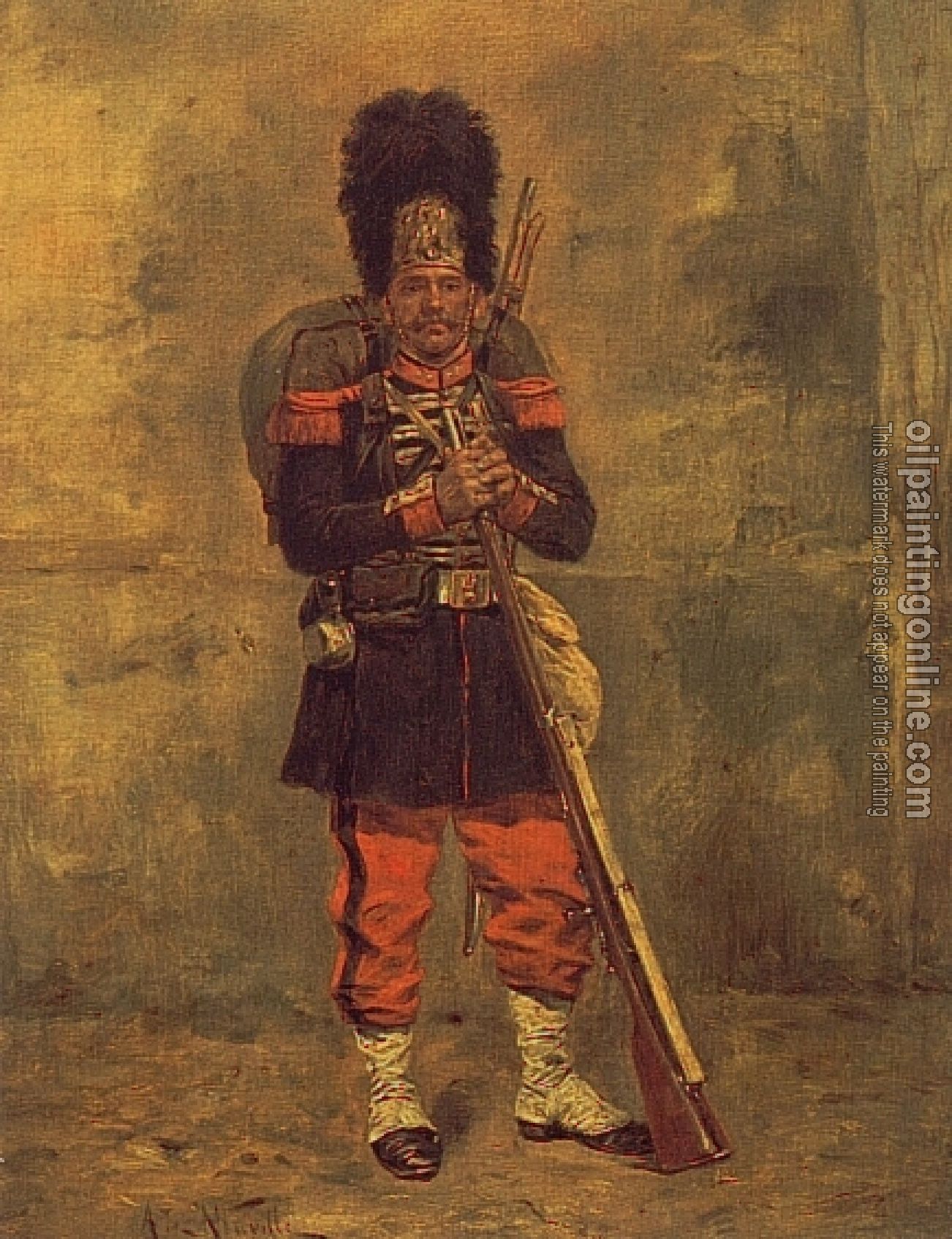 Neuville, Alphonse-Marie-Adolphe de - French Grenadier